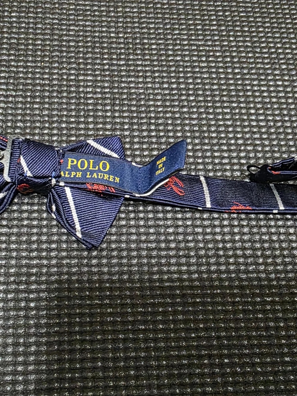 Polo by Ralph Lauren Navy Bow Tie with Red Motif